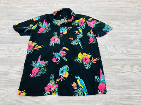 Hurley Floral Short Sleeve Button Down Shirt
