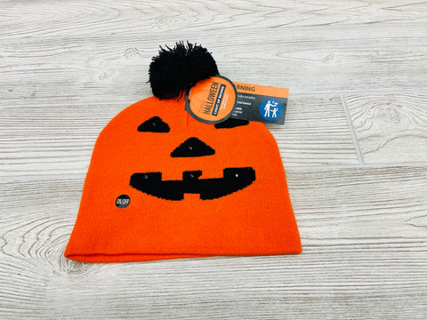 Halloween Pumpkin Light Up Beanie