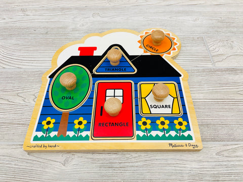 Melissa & Doug Fresh Start Jumbo Knob Puzzles First Shapes