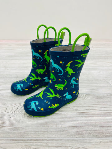 Jan & Jul Dinosaur Print Rain Boots