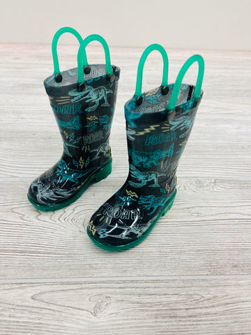 Western Chief Dinosaur Print Light Up Rain Boots