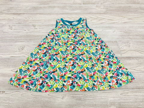 Tea Tropical Print Tank Dress