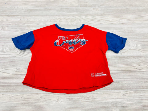 Genuine Merchandise Chicago Cubs Cropped Short Sleeve Shirt