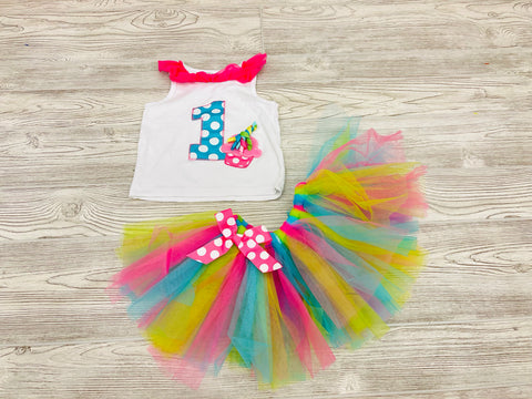 MudPie Birthday 1st Outfit