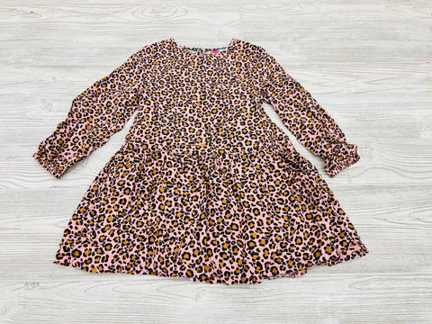 Boden Leopard Print Long Sleeve Dress