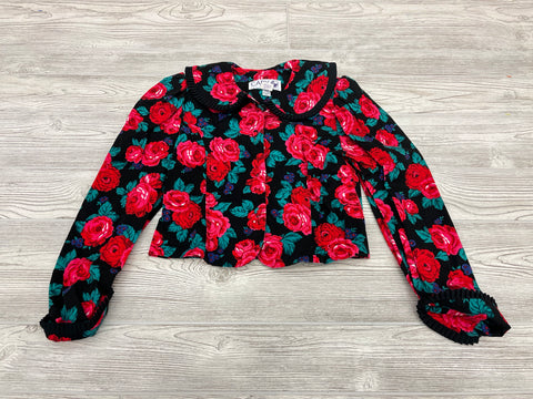 Vintage Cary San Francisco Flower Print Blazer
