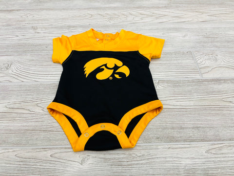 Rivalry Threads Iowa Hawkeyes Jersey Short Sleeve Onesie