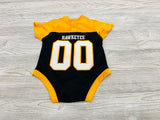 Rivalry Threads Iowa Hawkeyes Jersey Short Sleeve Onesie