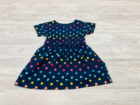 Primary Polkadot Short Sleeve Dress