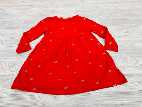 Old Navy Heart Print Long Sleeve Dress
