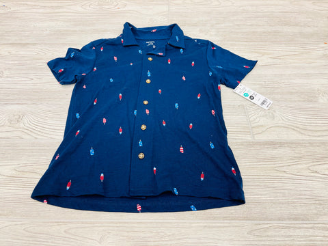 Carter’s Popsicle Print Button Down Short Sleeve Shirt