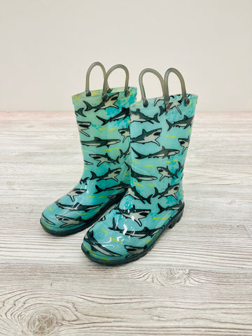 Western Chief Shark Print Rain Boots