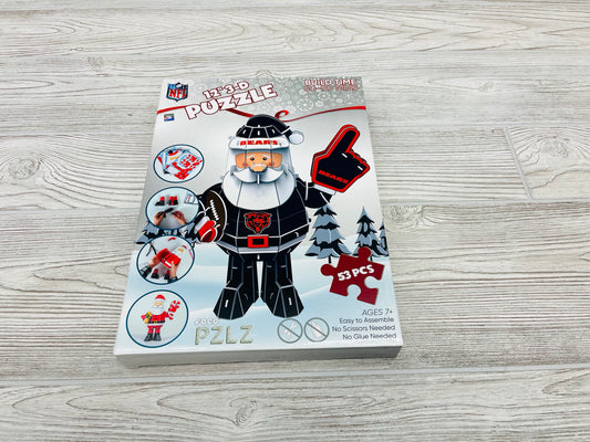 NFL Chicago Bears Santa 12” 3D Puzzle