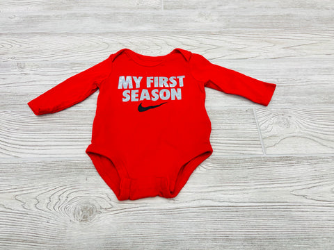 Nike “My First Season” Long Sleeve Onesie
