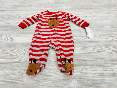 Carter’s Reindeer Zip Up Fleece Pajama