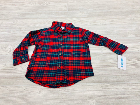 Carter’s Plaid Button Down Long Sleeve Shirt