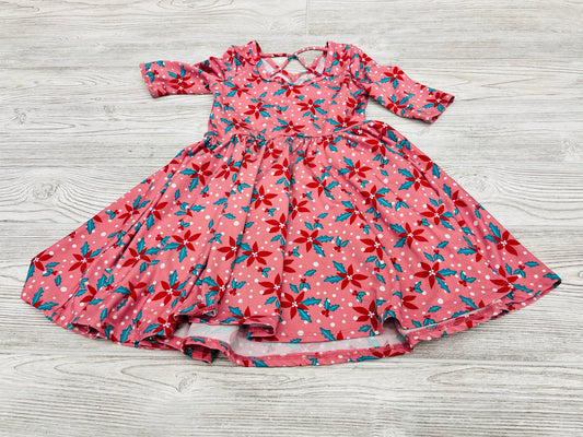DotDot Smile Poinsettia Print Dress