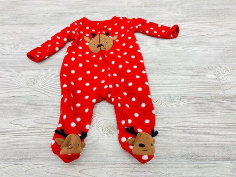 Carter’s Reindeer Zip Up Fleece Pajama