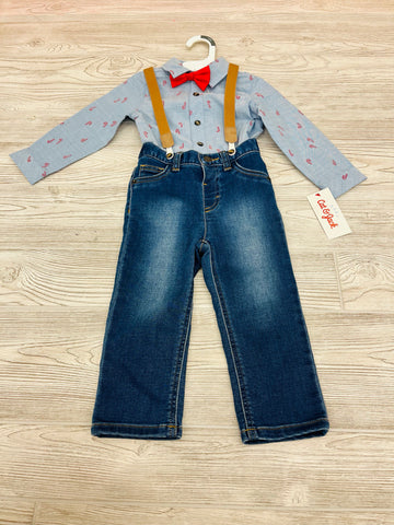 Cat & Jack 3 Piece Christmas Boys Outfit