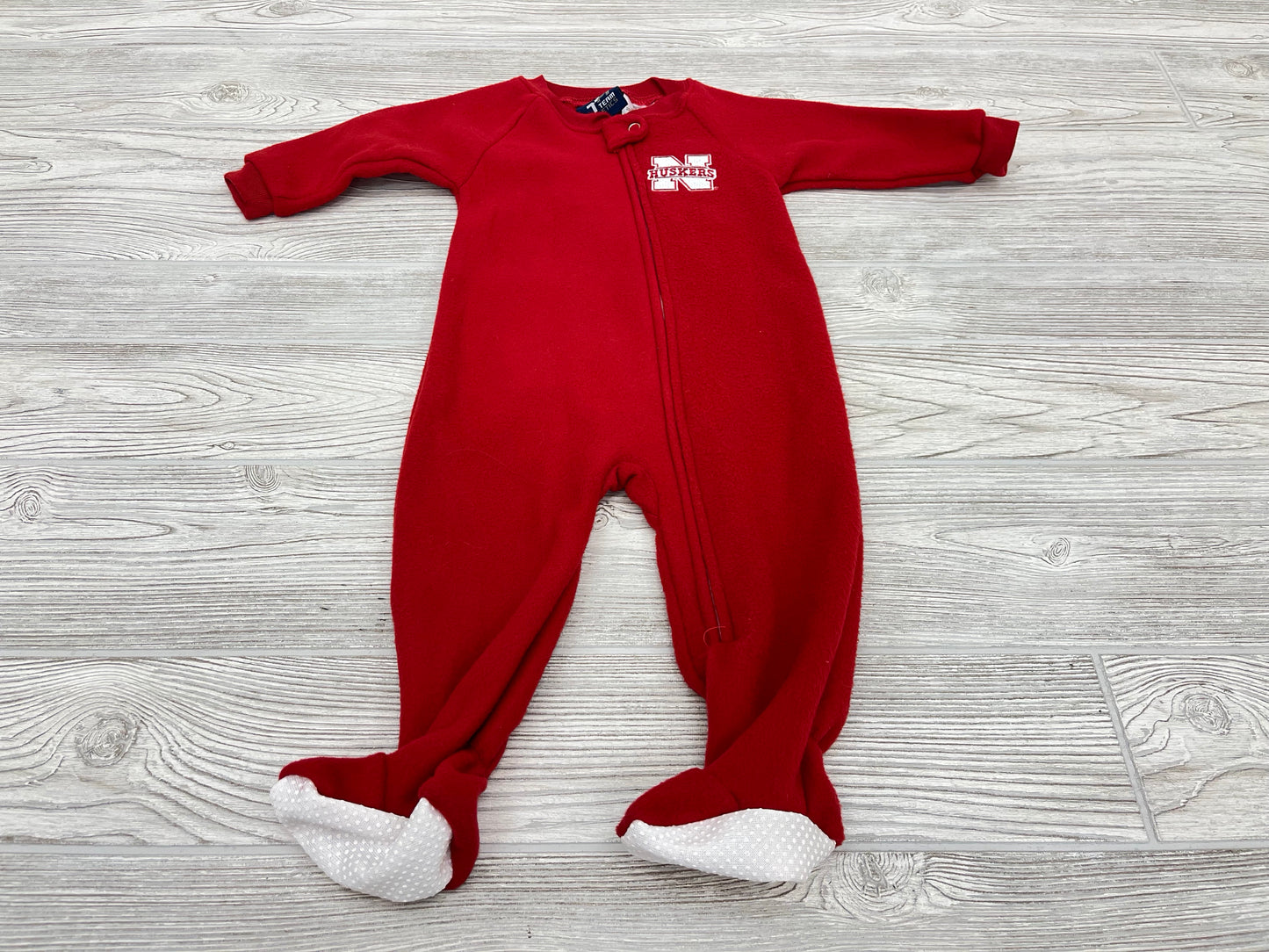 Team Athletics Nebraska Huskers Fleece Zip Up Pajama
