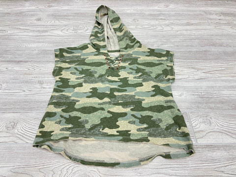 Justice Camouflage Hooded Crop Top