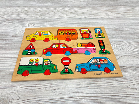 Simplex Vintage Wooden Peg Puzzle