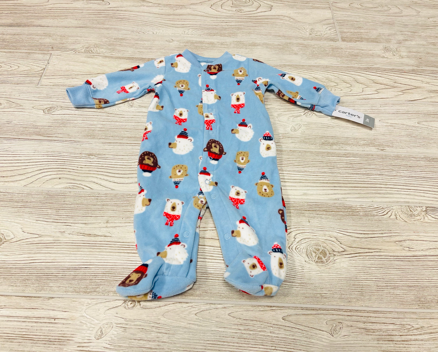Carter’s Winter Bear Print Button Down Pajama