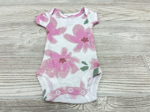 Carter’s Flower Print Short Sleeve Onesie