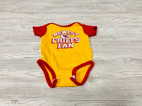 NFL Team Apparel “Newest KC Chiefs Fan” Short Sleeve Onesie