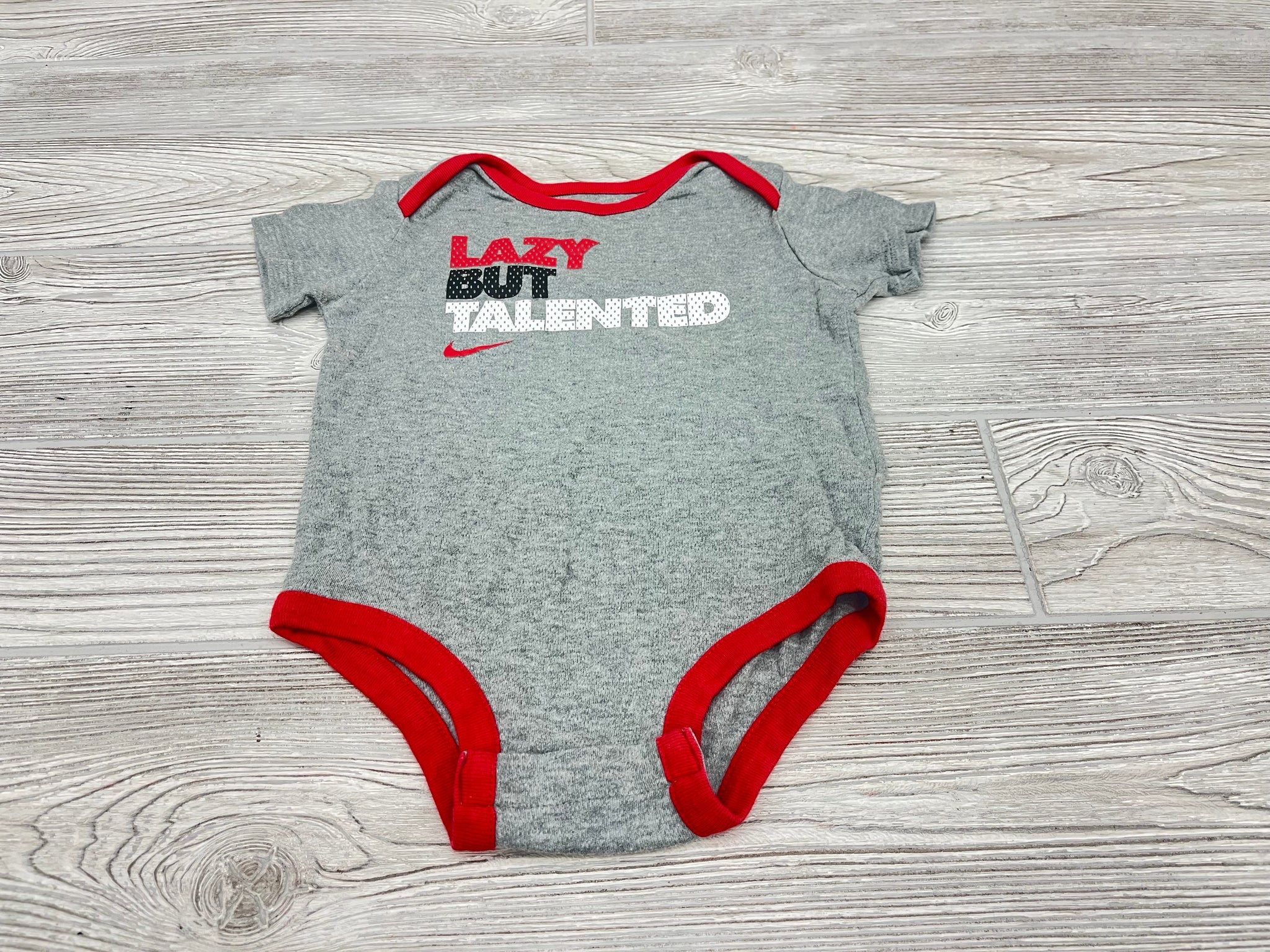 Nike Lazy But Talented Short Sleeve Onesie