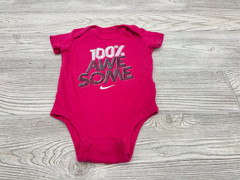 Nike “100% Awesome” Short Sleeve Onesie