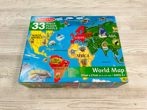 Melissa & Doug World Map Floor Puzzle