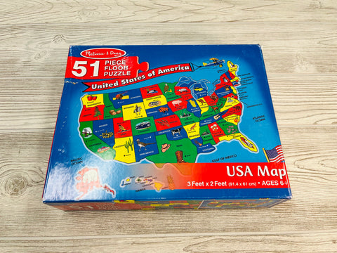 Melissa & Doug USA Map Floor Puzzle