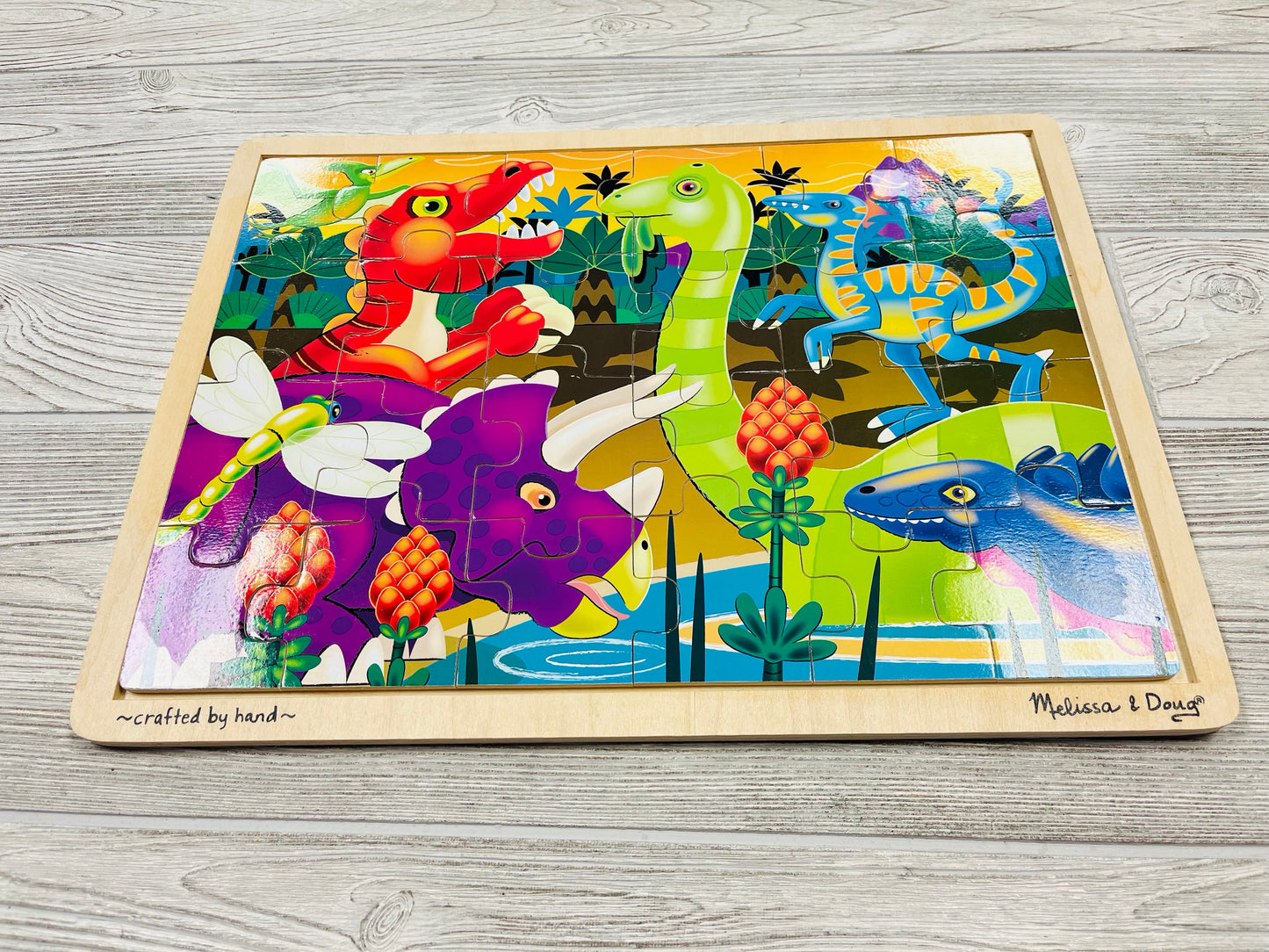 Melissa & Doug Jigsaw Puzzle- Dinosaurs