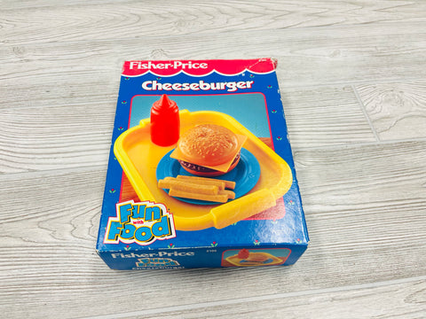 Vintage Fisher Price Fun With Food Cheeseburger
