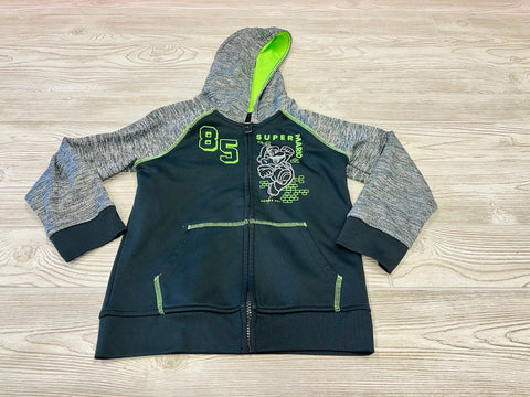 Jumping Beans Collectible Fleece Super Mario Zip Up Hooded Sweatshirt