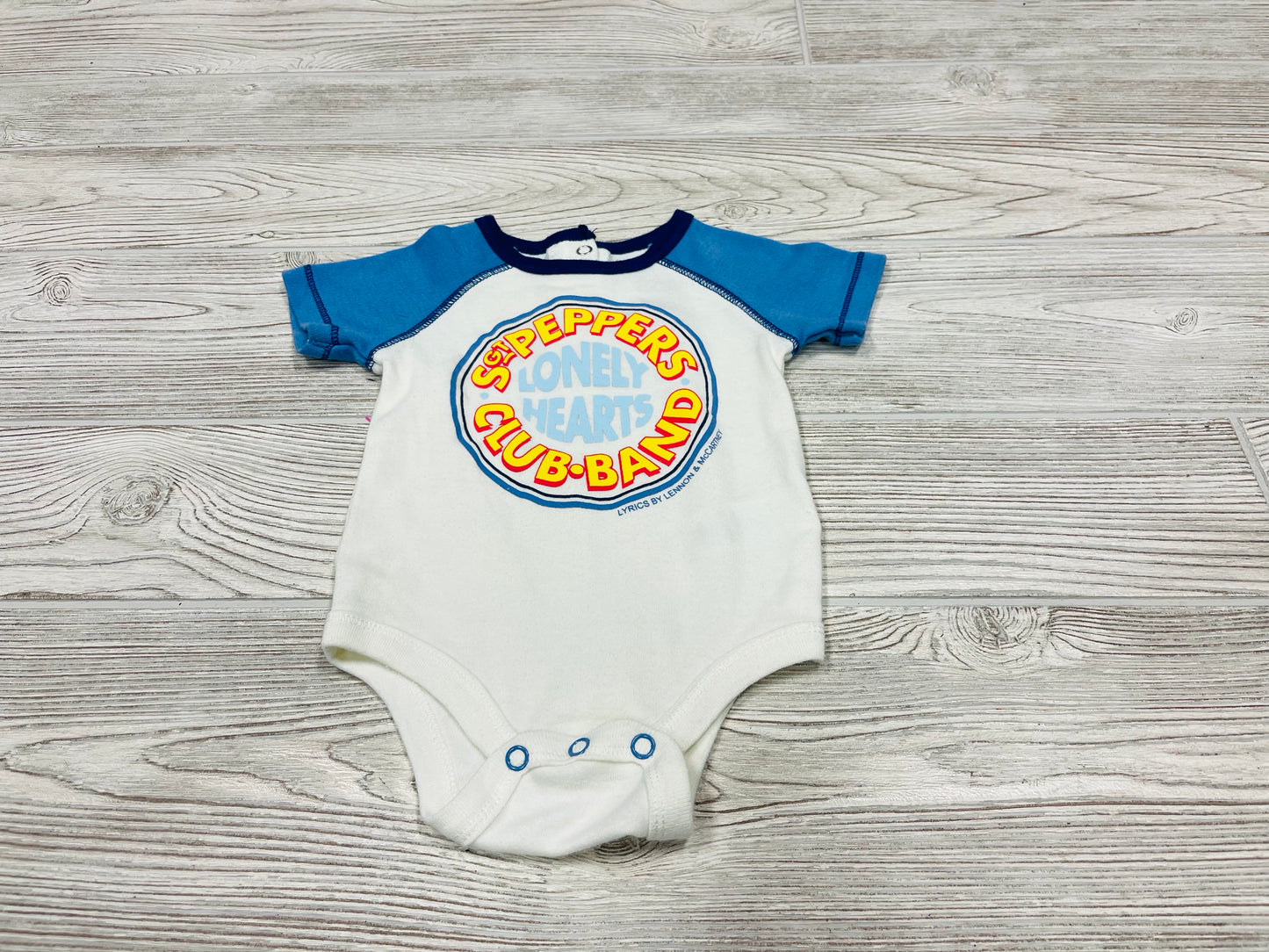 Lyrics By Lennon & McCartney Sgt Peppers Short Sleeve Onesie