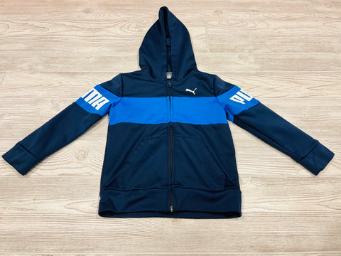 Puma Hooded Athletic Zip Up Sweatshirt
