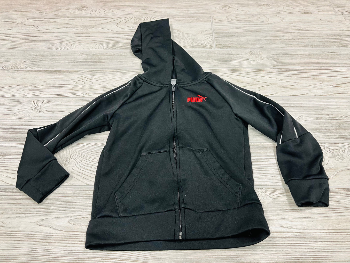 Puma Athletic Zip Up Hooded Sweatshirt