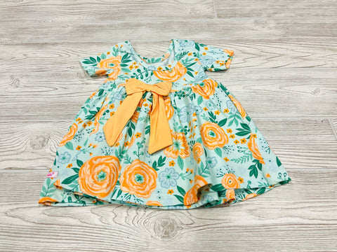 Ruffle Butts Flower Print Dress