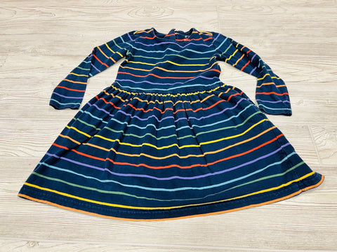 Primary Striped Long Sleeve Dress