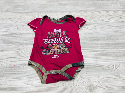 Mossy Oak “Boots, Bows & Camo Clothes” Short Sleeve Onesie