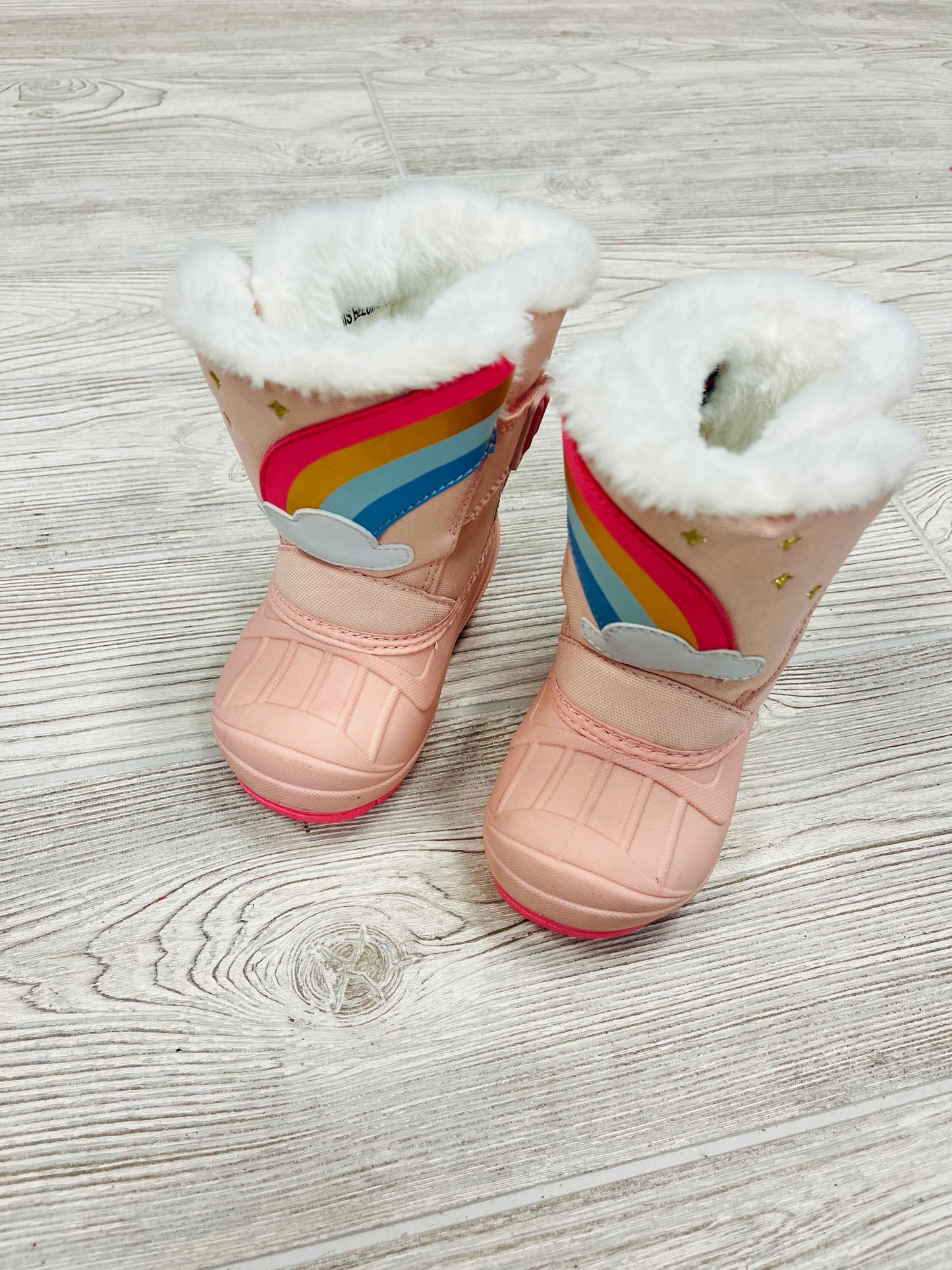 Cat & Jack Rainbow Snow Boots