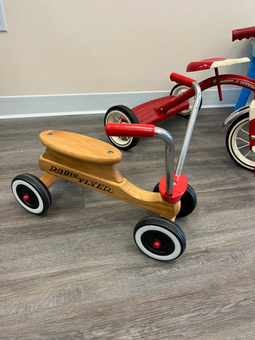 Vintage Wooden Radio Flyer Scooter