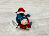 The Disney Store Mini Bean Bag Santa Eeyore