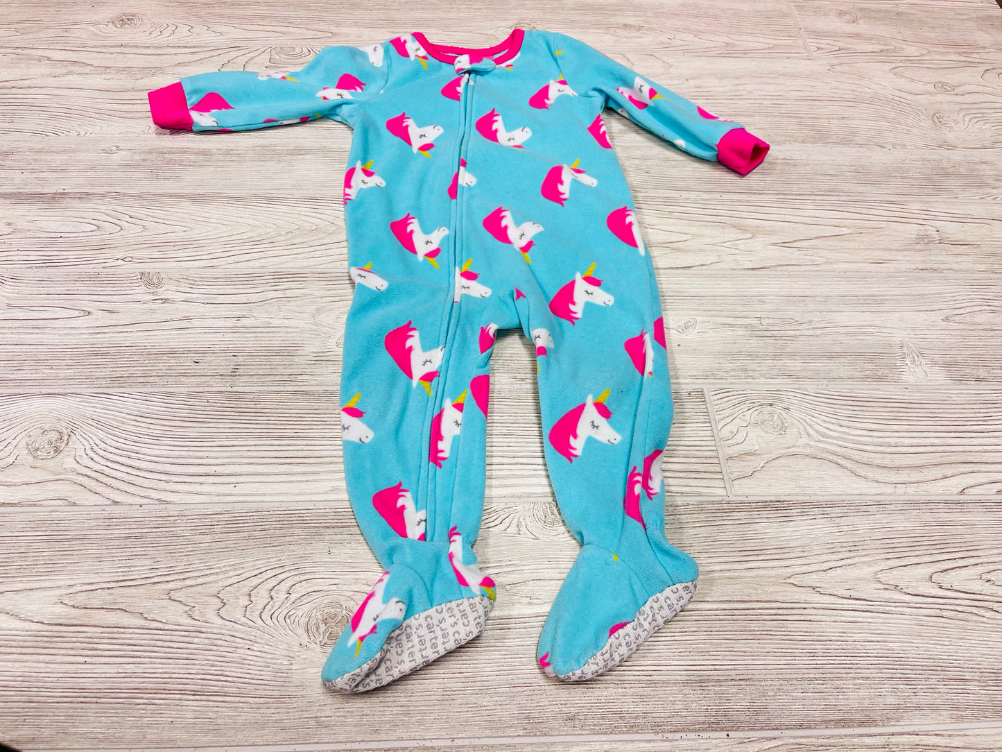 Carter’s Unicorn Print Zip Up Fleece Pajama