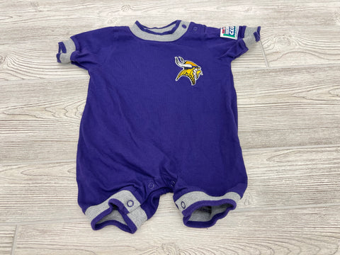 Vintage NFL Kids Touchdown Club Minnesota Vikings Romper