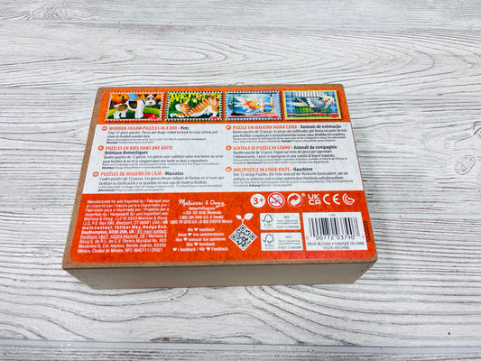 Melissa & Doug Wooden Jigsaw Puzzles In A Box - Pets
