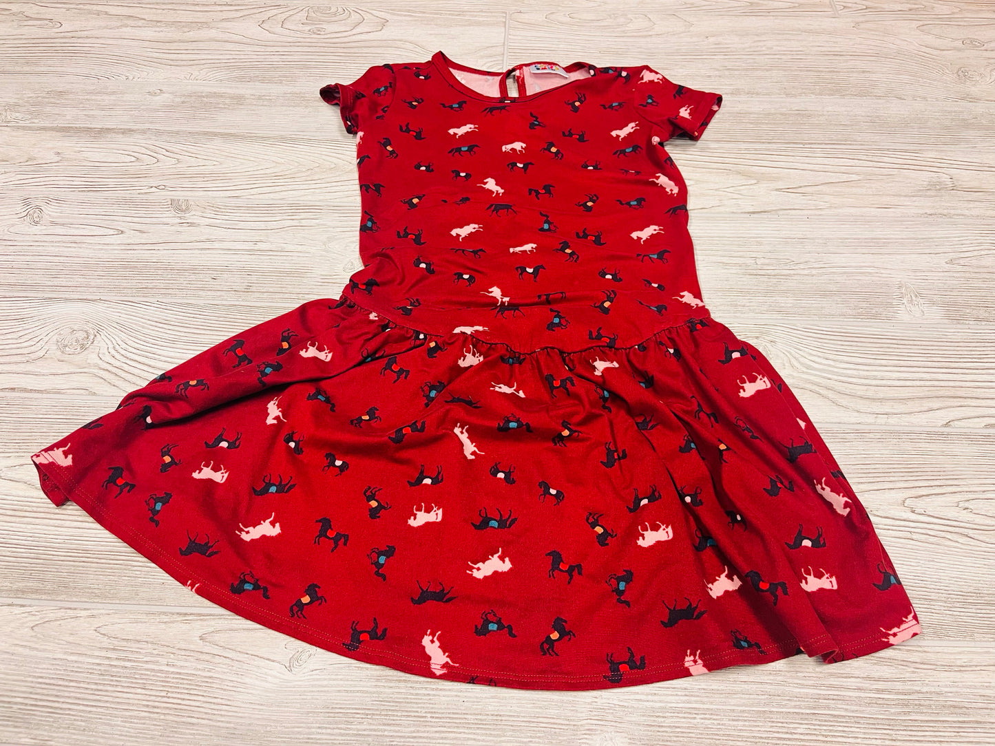 DotDot Smile Horse Print Short Sleeve Dress