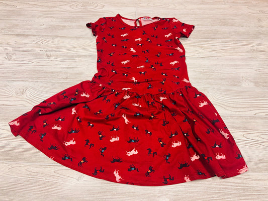 DotDot Smile Horse Print Short Sleeve Dress